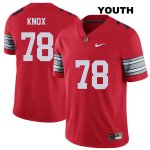 Youth NCAA Ohio State Buckeyes Demetrius Knox #78 College Stitched 2018 Spring Game Authentic Nike Red Football Jersey US20G73AM